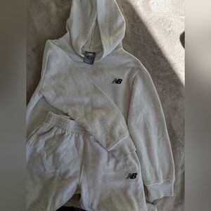 New Balance Gray Hoodie and Sweatpants Set